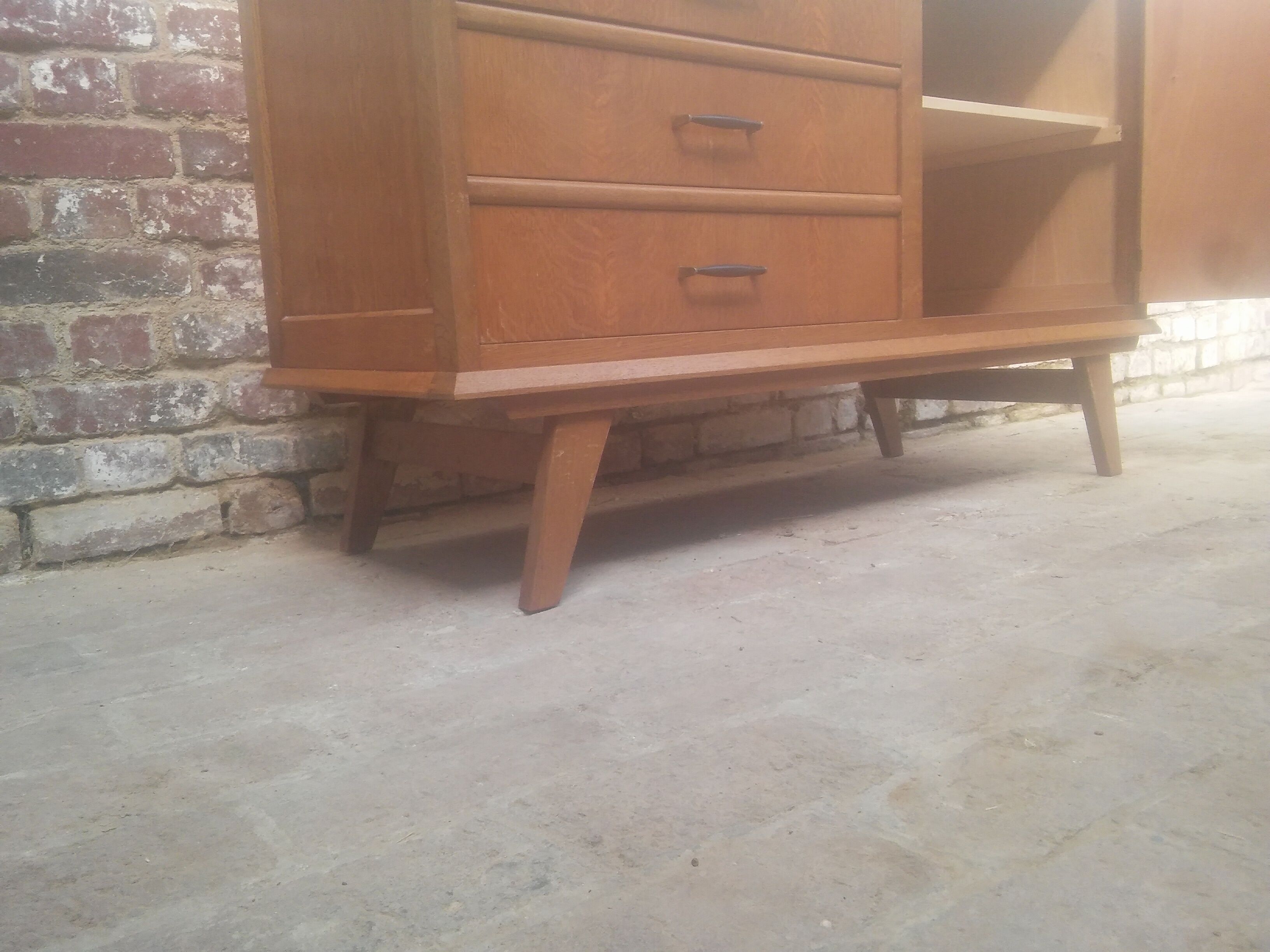 Scandinavian dresser with compass feet