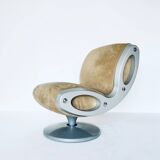 Pair of "Gluon" swivel armchairs by Marc Newson for Moroso, 1990's