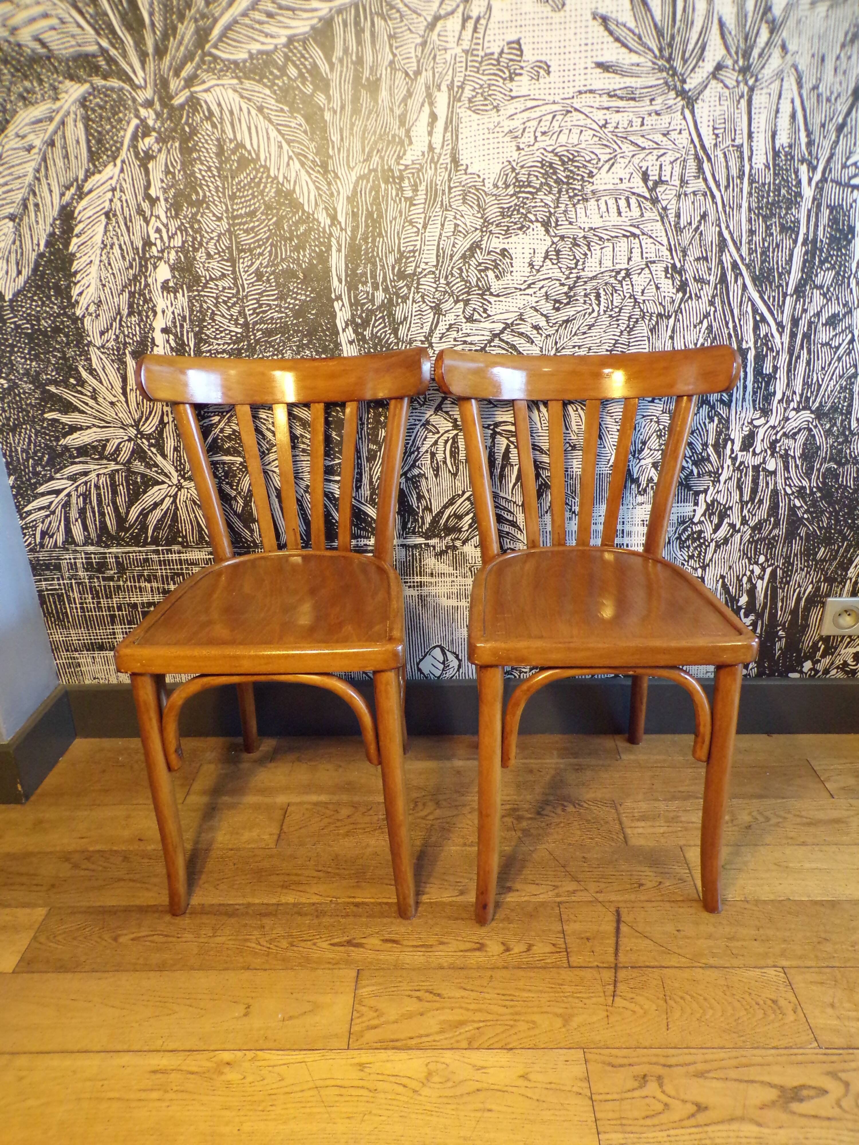 Pair of vintage bistro chairs