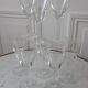 Set of 8 crystal wine glasses engraved 50s