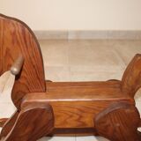 Vintage wooden rocking horse