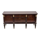 Vintage tv cabinet low cabinet mirrored mahogany veneer hollywood regency 140cm