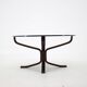 1960 Sigurd Ressell for Vatne Møbler Falcon Glass Top Coffee Table