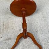 Solid wood tripod side table