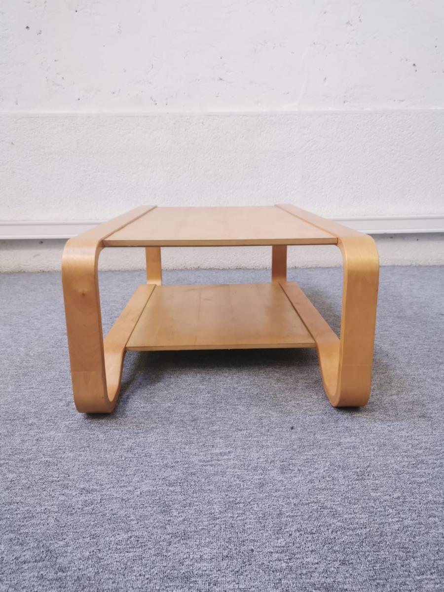 Large light wooden coffee table