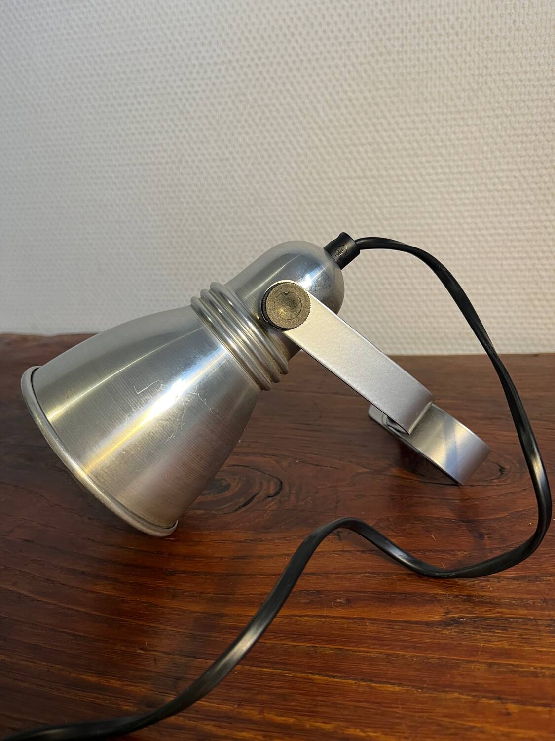 80s clip-on aluminum spotlight
