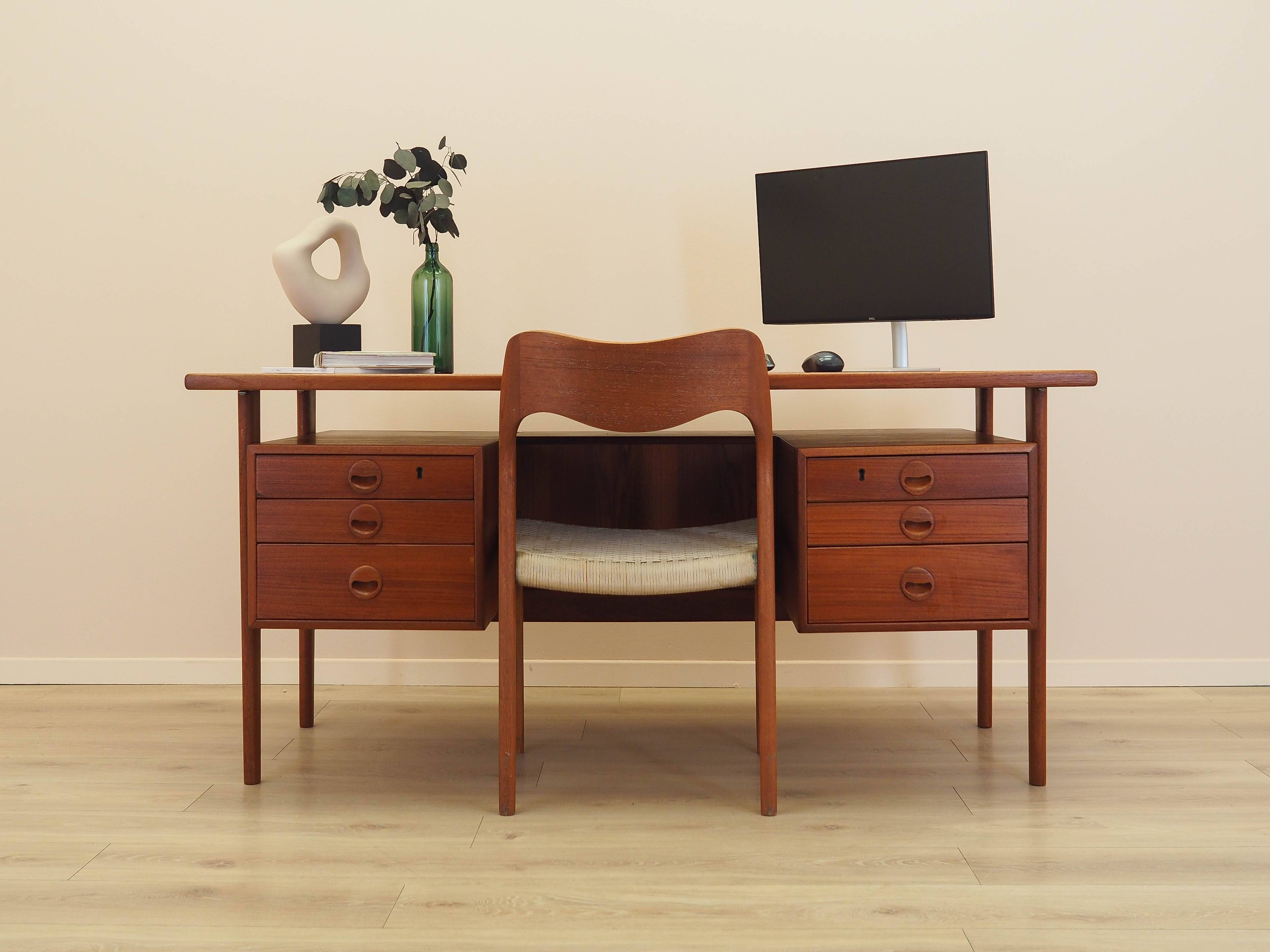Teak desk, Danish design, 1970s, designer: Kai Kristiansen