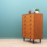 Teak chest of drawers, Danish design, 1960s, production: Denmark