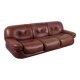 Sapporo leather sofa 1970s by Mobil Girgi publisher
