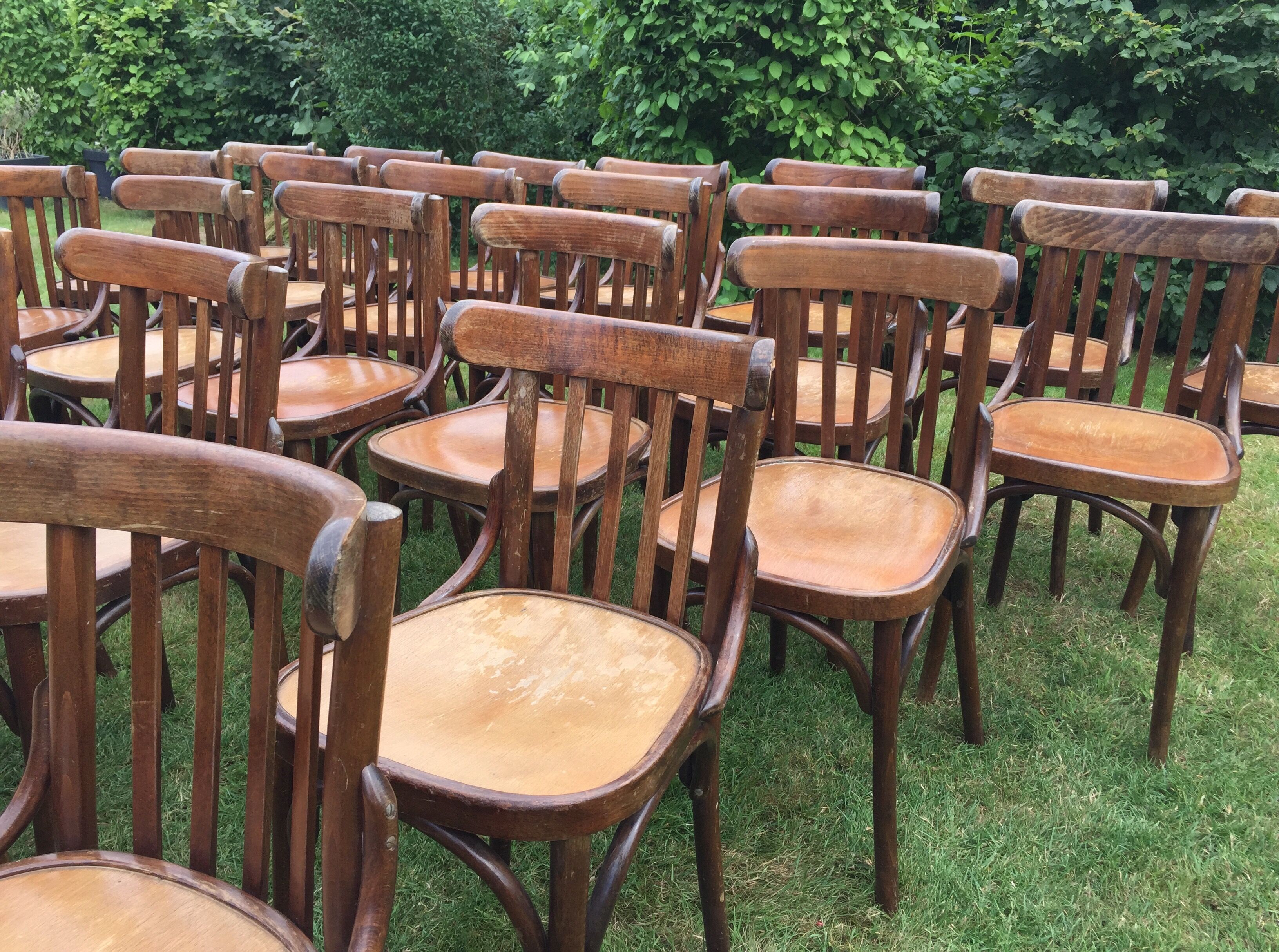 Lot of 26 chairs bistro