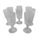 Set de 8 verres à pied et à facettes
