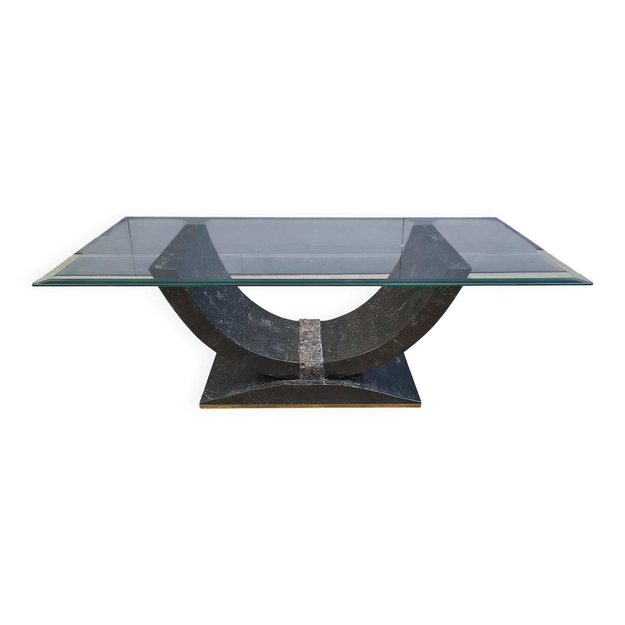 Vintage tessellated coffee table by Maitland Smith, 1980s
