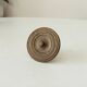 Paire de boutons de meuble ancien en bronze Empire XIXeme