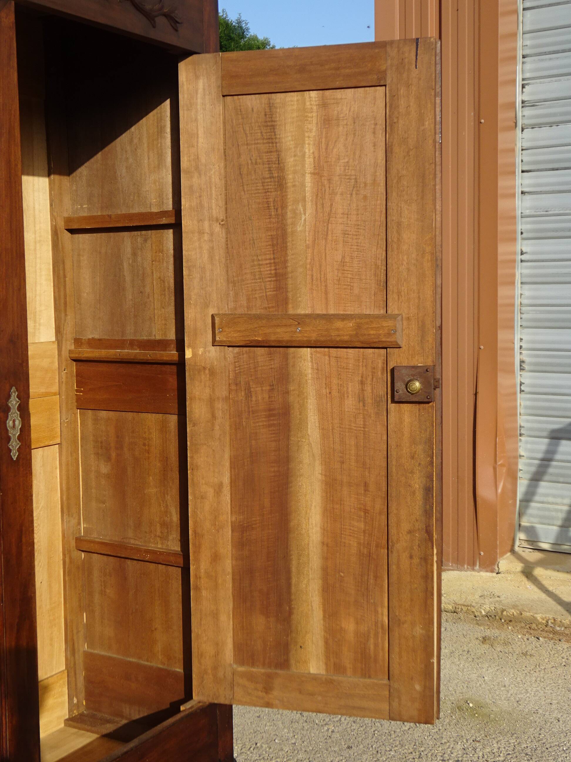 Louis Philippe style walnut wardrobe