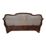 Banquette à crosses de style Louis Philippe