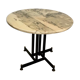 Table guéridon marbre et metal design italien annee 60