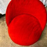 Red toupee chair