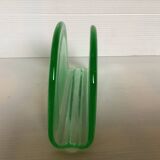 Green glass mail holder