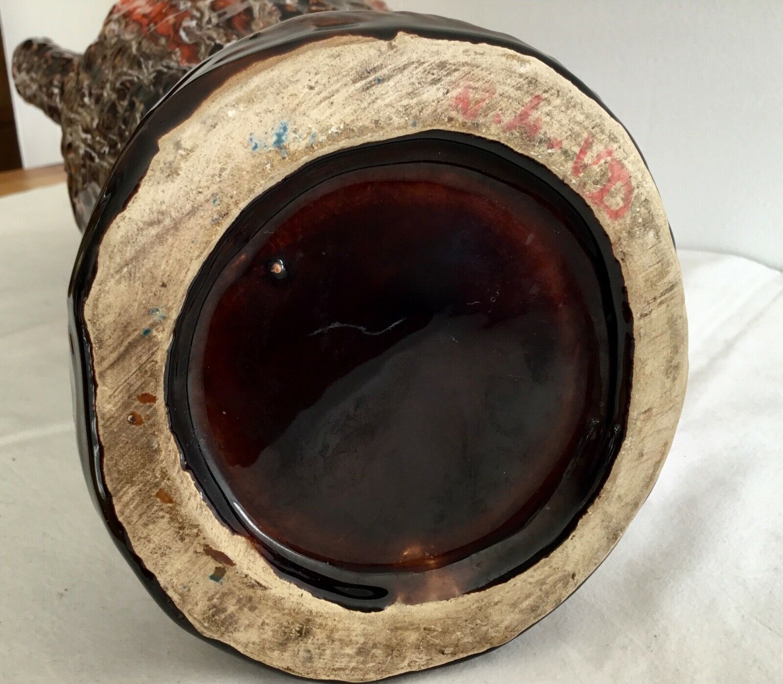 Callauris vintage earthenware amphorae vase