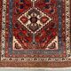 Tapis persan Karaja vintage 189x121 cm en laine, tapis oriental fait main 2485