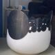 Glazed stoneware planter by Caroline Wagenaar