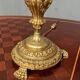 Luxurious pair of antique gilded bronze candelabra in the exquisite style of Louis XV.