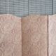 Wooden screen and fabric, powder pink, three panels, 150 cm