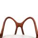 Paire de fauteuils sculpturaux en bois, Italie
