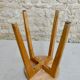 Tabouret en bois massif des années 50