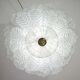 Florence, large size Murano clear transparent vintage glass ceiling light