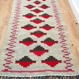 Ethnic double-sided wool carpet fully handmade