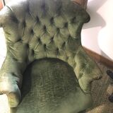 pair of large toad armchairs
