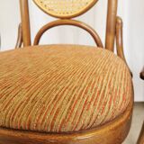 Set of 4 Vintage Bentwood Dining Chairs: Cane Back, Thonet Style