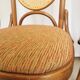 Lot de 4 chaises de salle à manger vintage en bois courbé : dossier en rotin, style Thonet