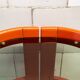Carrello in legno laccato e vetro. Produzione Italiana  Anni '60