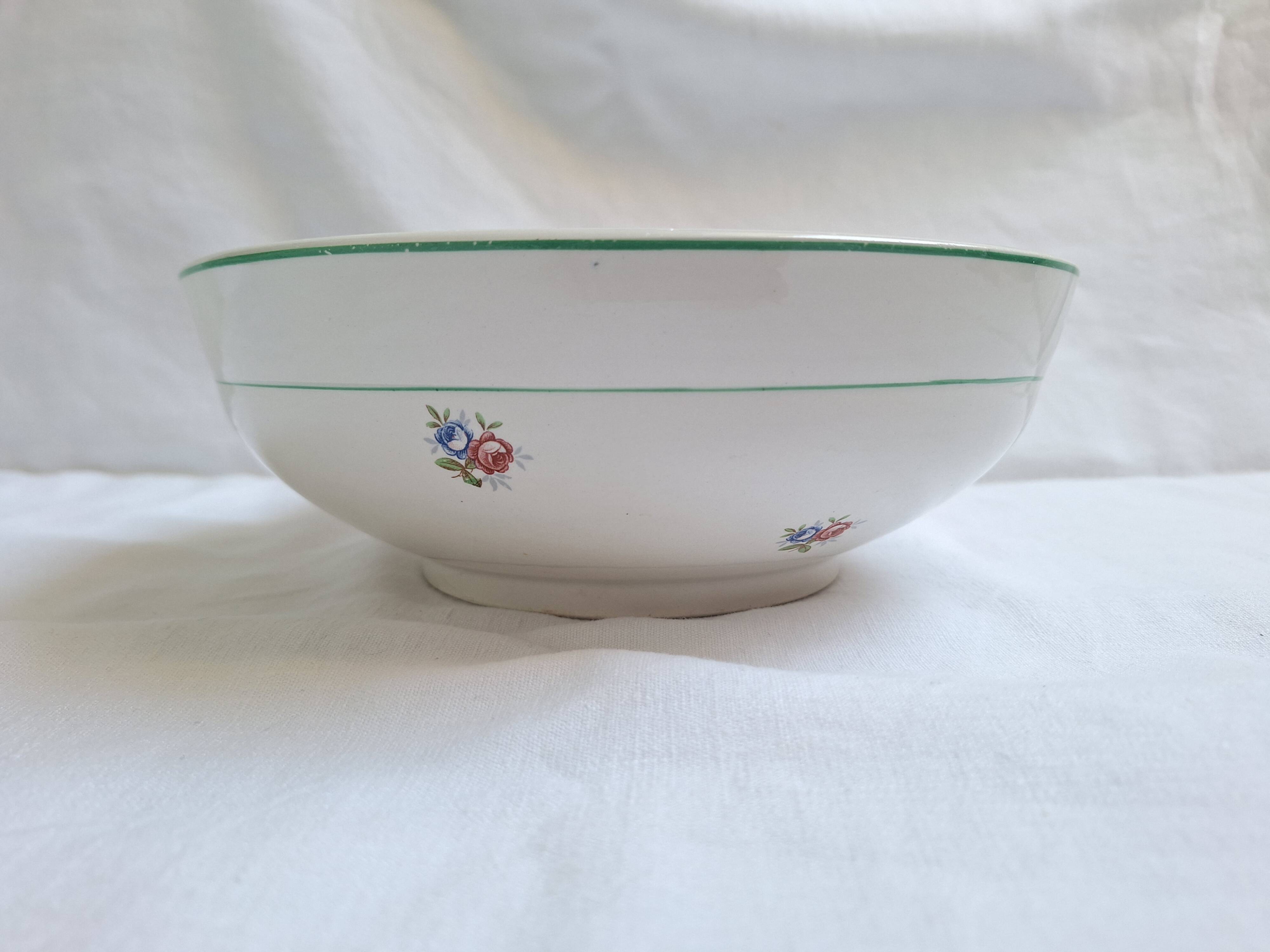 Sarreguemines and Digoin salad bowl