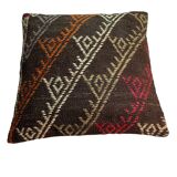 Vintage turkish kilim cushion cover , 55 x 55 cm