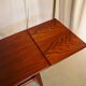 Expandable Scandinavian teak coffee table