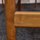 Chaises de salle à manger/conférence vintage avec accoudoirs en noyer et cuir vinyle d'origine b