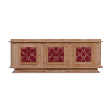 Art Deco Limed Oak Sideboard attributed to André Arbus