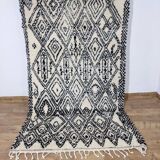 handmade abstract Berber rug 246 X 146 CM
