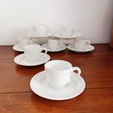 Lot de 7 tasses à café Pierre Motton, Gien