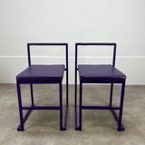 2 postmodern design chairs, 80s