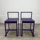 2 chaises design postmoderne, années 80