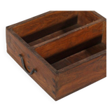 Old Teak Wood Tray Brick Mold