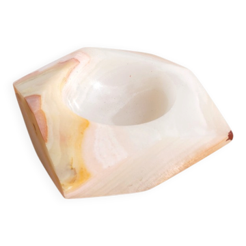 Cendrier vintage en onyx façon diamant