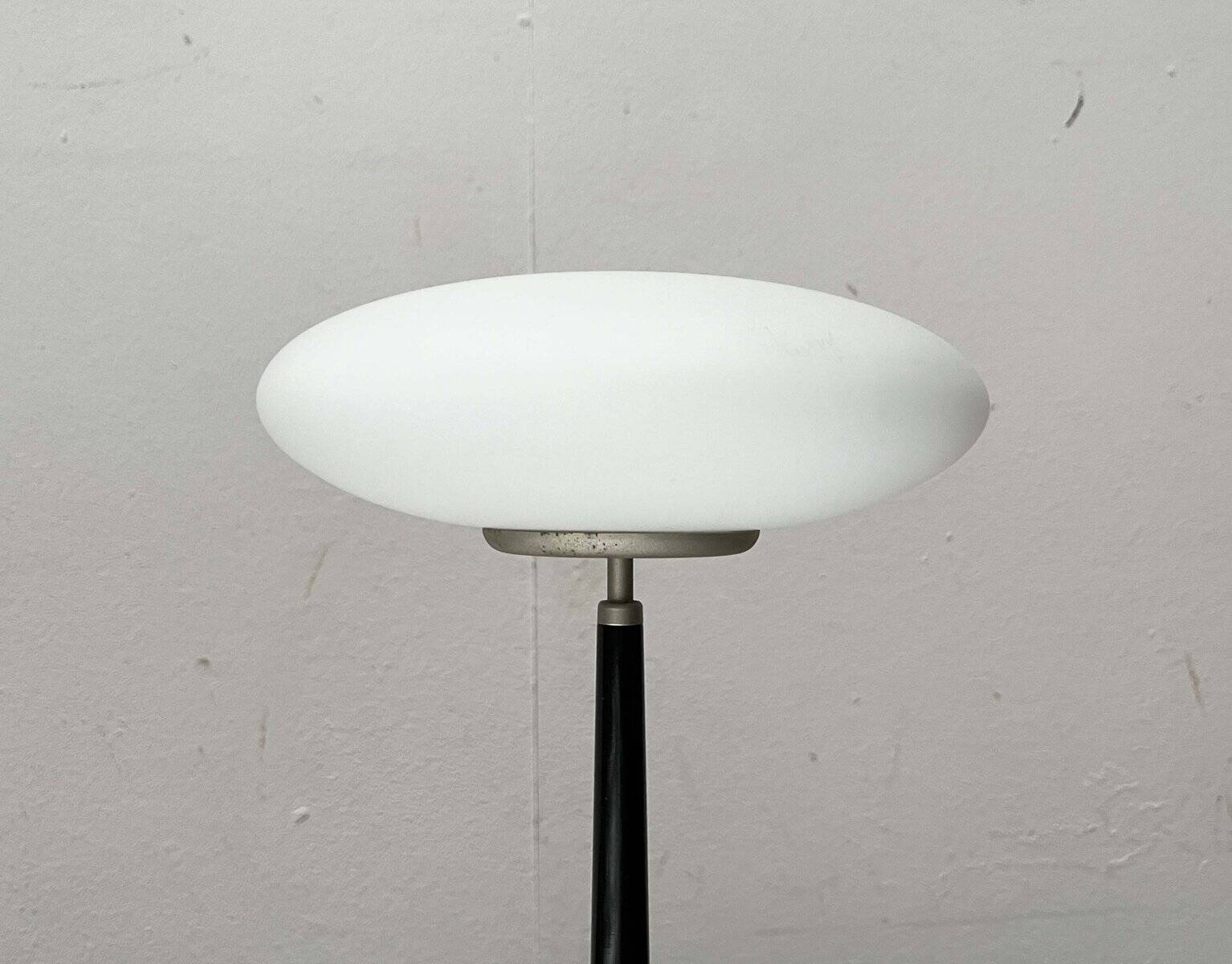 Pao T1 black table lamp, postmodern Italian model by Matteo Thun for Arteluce, 1990s.