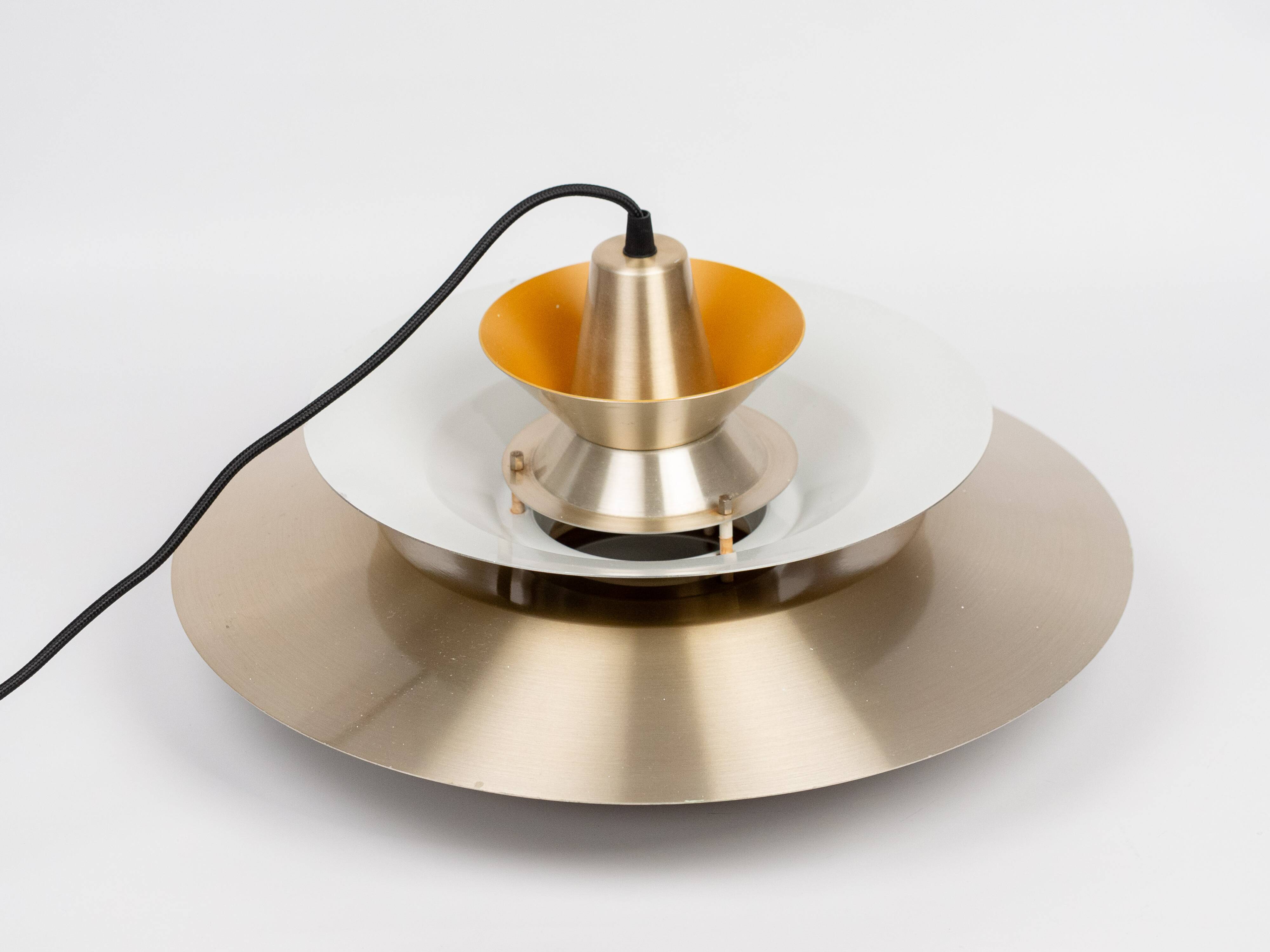 Vintage Swedish Pendant Lamp by Carl Thore, 1960s, Scandinavian Mid-Century
