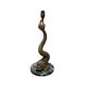 Lampe de table en bronze avec dauphin, style milieu du siècle, années 1950.