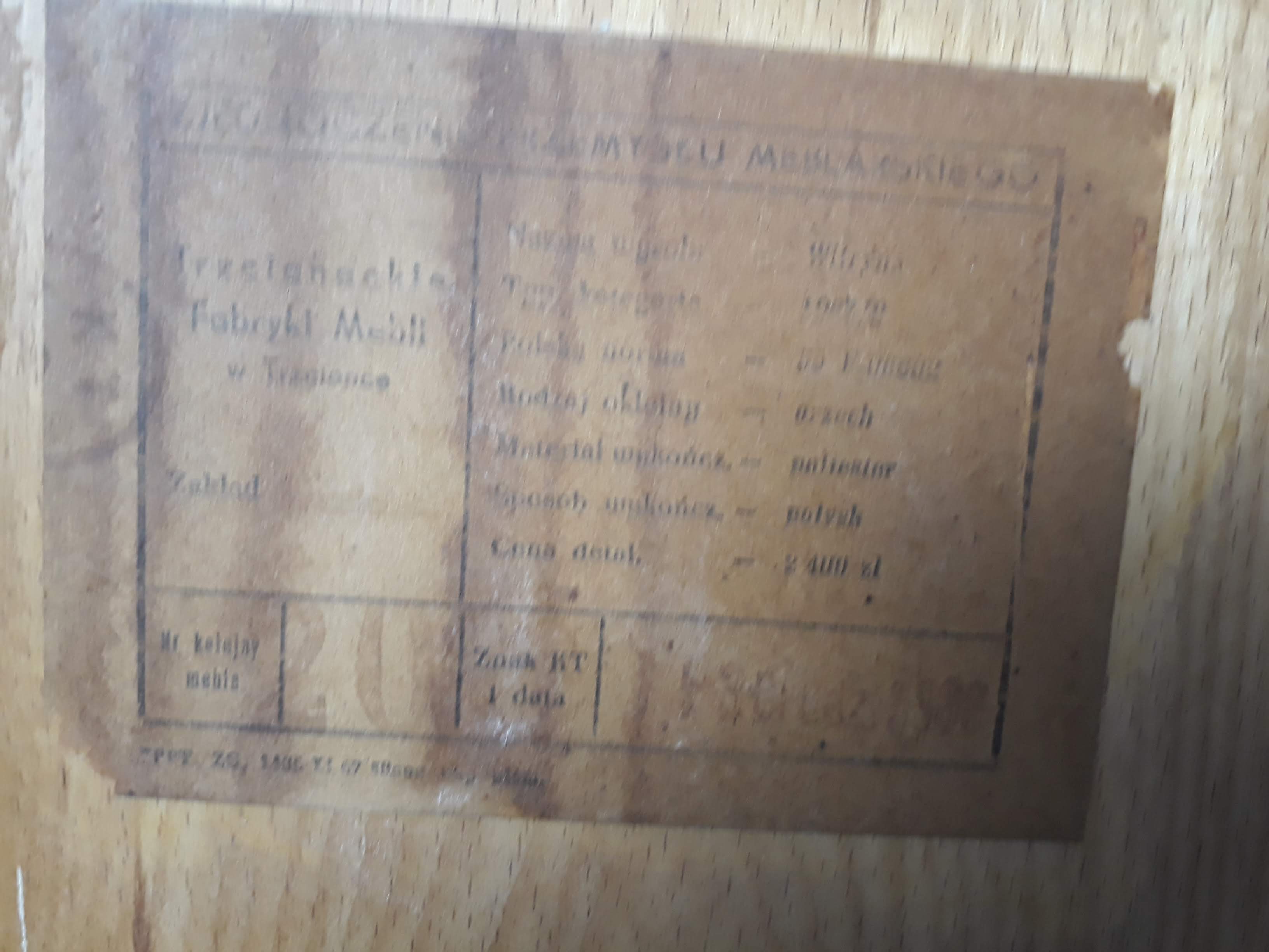 Walnut sideboard Rajmund Halas Poland 1967